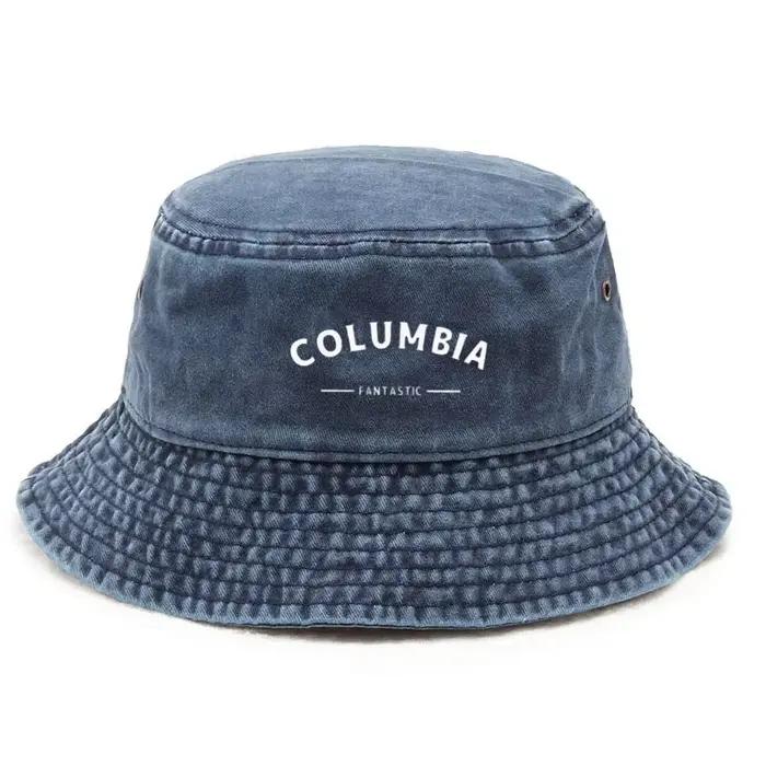 Chapeau seau délavé en coton personnalisé, chapeau de pêche Vintage pour hommes et femmes, Protectio