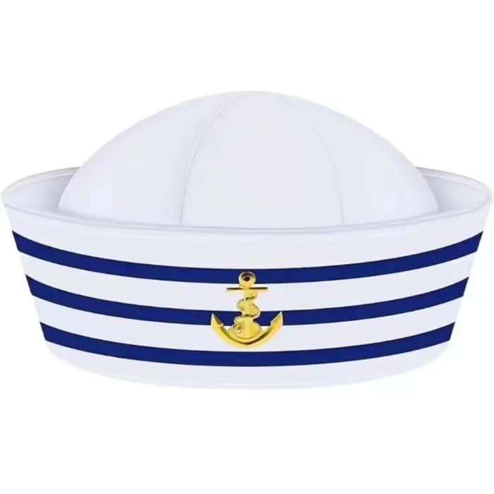 Chapeau de Capitaine de Bateau de Mode, Bleu Marine, pour Déguisement, Chapeau de Marin, Chapeau de 