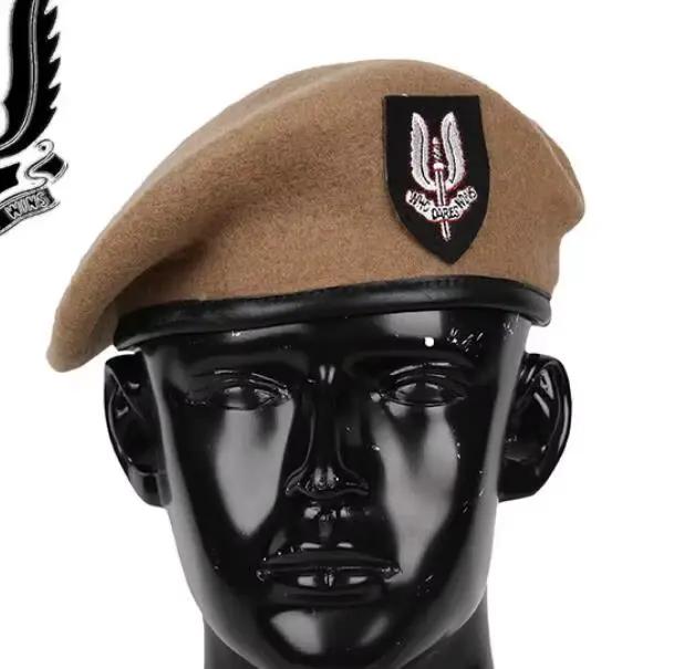 Béret britannique SAS en laine spéciale pour hommes, casquette de printemps