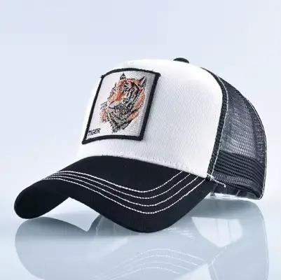Casquette de Baseball unisexe, chapeau brodé de tigre, pour hommes et femmes, maille respirante, cam