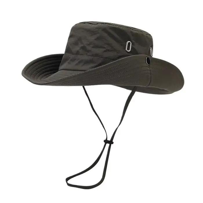 Chapeau de soleil pour hommes et femmes, chapeau de randonnée, à large bord, protection solaire, cha
