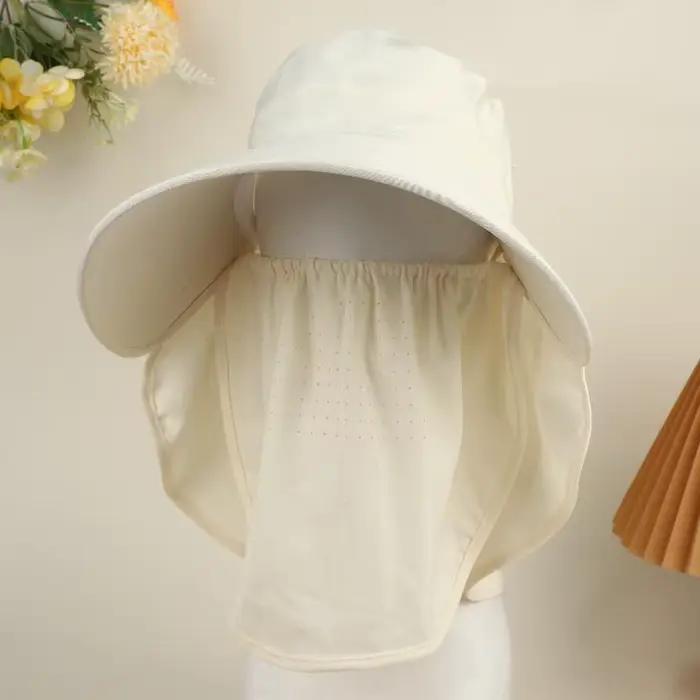 Chapeau de pêcheur réglable à large bord avec protection UV, respirant, pour la randonnée et la pêch