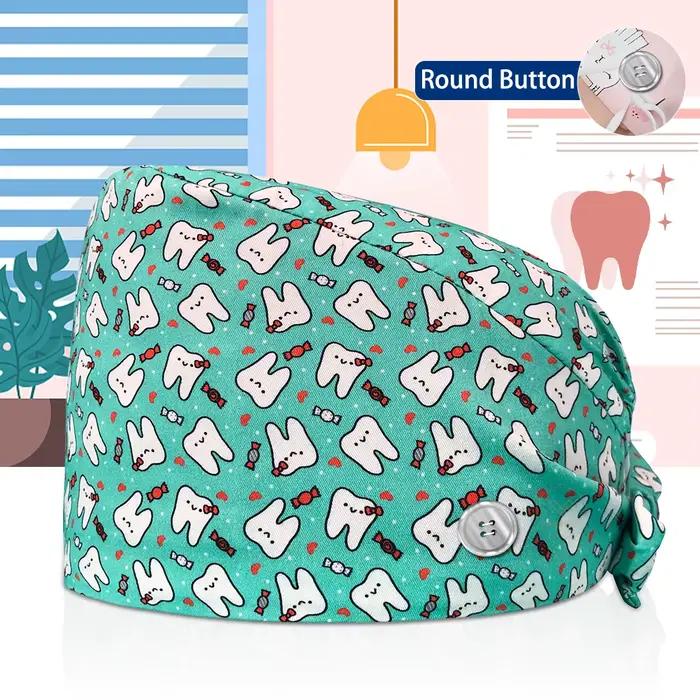 Chapeau de clinique de pharmacien, gommage médical pour animaux de compagnie, casquette de laboratoi