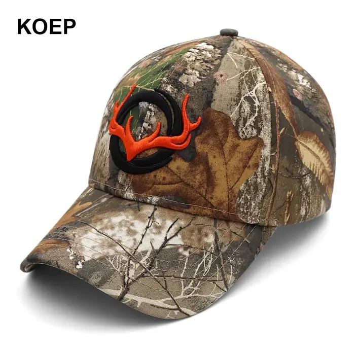 KOEP-Casquette de baseball camouflage pour hommes, casquettes de pêche, chasse en plein air, chapeau
