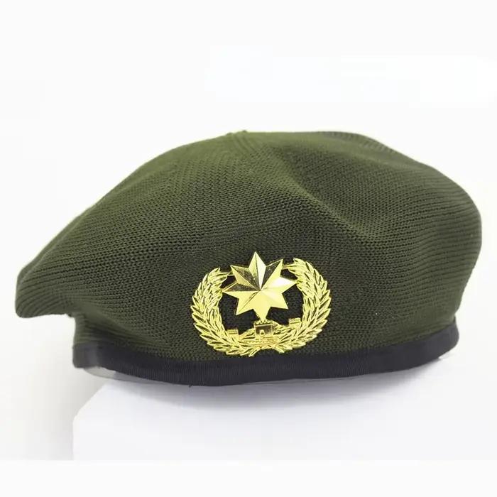 Béret en maille pour hommes et femmes, casquette de Costume respirante d'été réglable