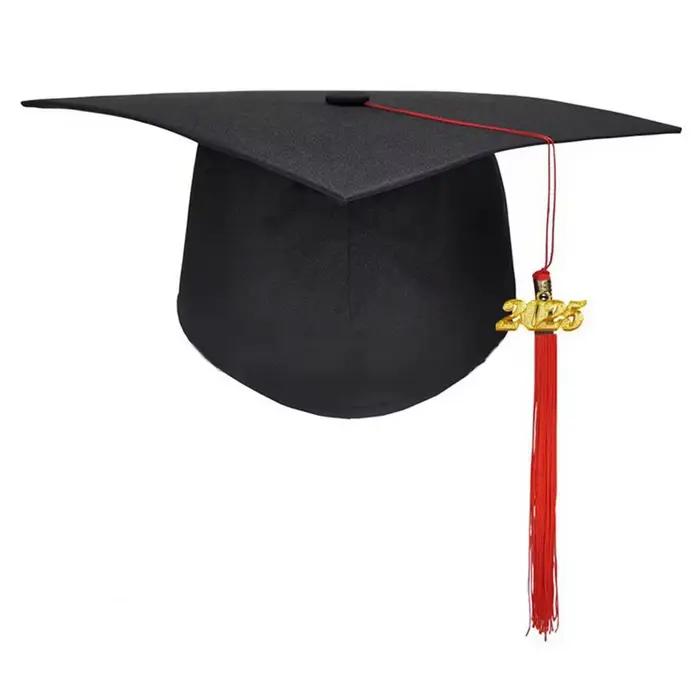 Chapeau de graduation pour adultes 2025 – Chapeau de remise de diplôme pour adultes avec taille ajus