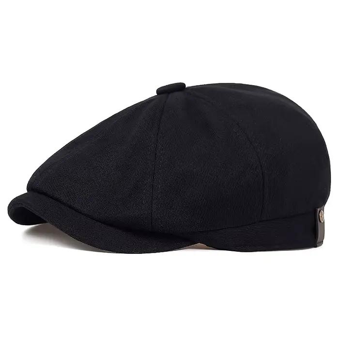 Béret en coton à la mode, vieux chapeau de haute qualité, quatre couleurs, décontracté, automne et h