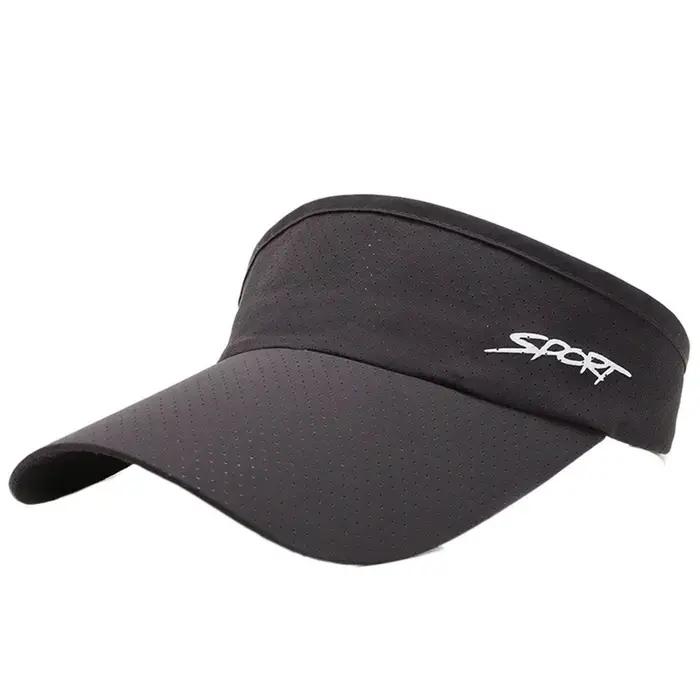 Casquette de sport pour femme, style coréen, à visière large, anti-UV, couleur unie, pour la course 