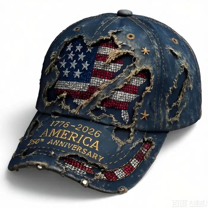 Casquette du 250e anniversaire pour hommes et femmes, casquette de baseball rétro brodée avec lettre