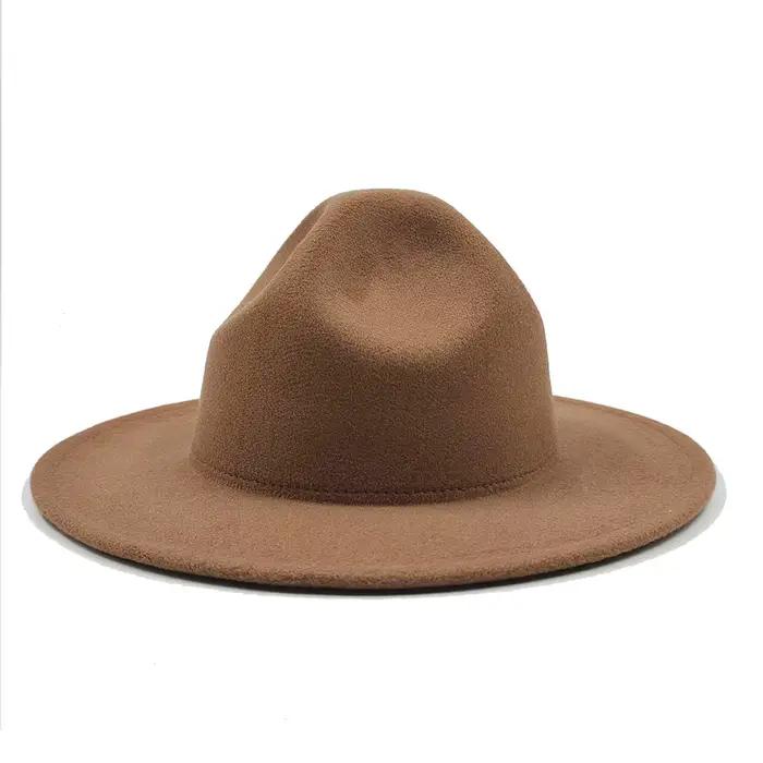 Chapeau Fedora haut pour hommes et femmes, chapeau de Style Vintage britannique, accessoire de ceint