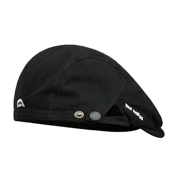 Béret brodé en coton, chapeau de journal, doux, Vintage, plat, pour l'extérieur, printemps et été