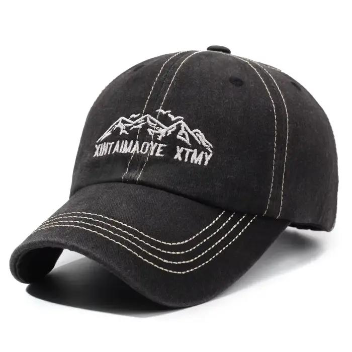 Casquette de baseball FS verte et rouge pour hommes, en coton de haute qualité, avec broderie de let