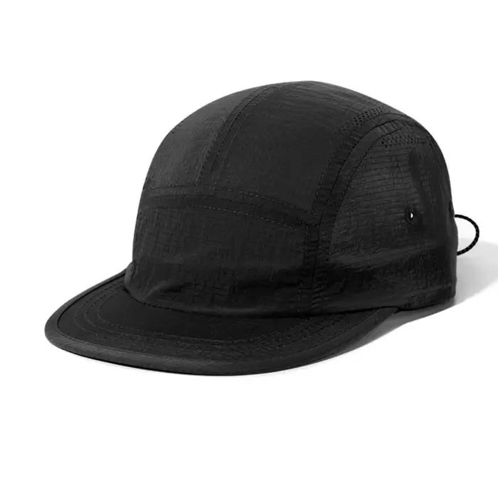 Casquette de baseball à visière plate de style japonais, à dessus souple, réglable, séchage rapide, 