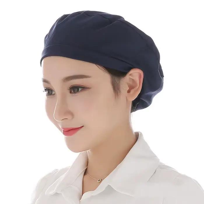 Chapeau de Chef à coutures rouges, blanches et vertes pour hommes, casquette de cuisine élastique, r
