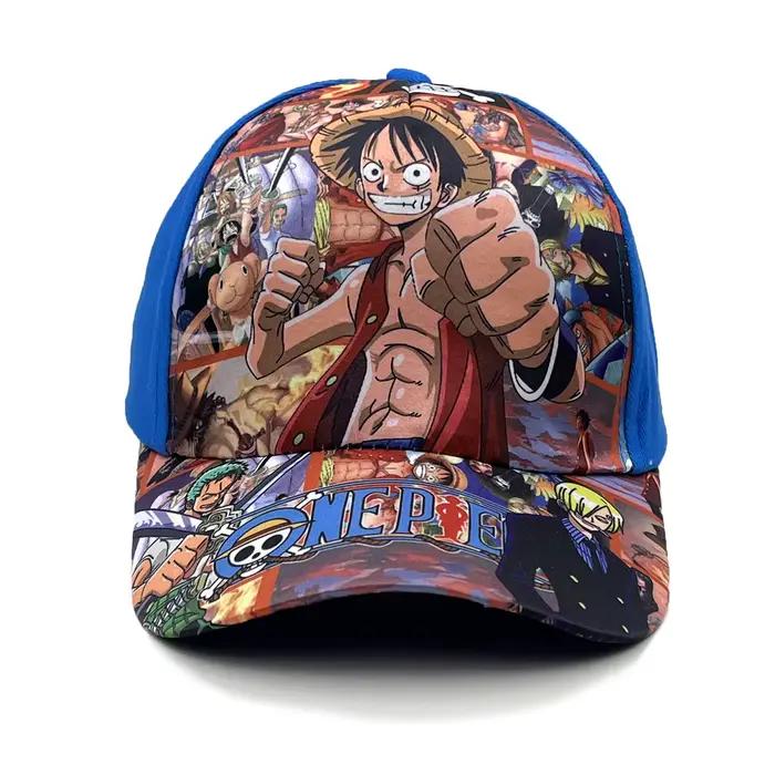 Casquette de baseball One Piece Usopp et Roronoa Zoro Luffy avec large bord imprimé, motif dessin an