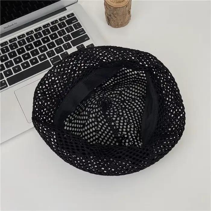Bérets fins et creux pour femmes, chapeaux de peintre, respirants, doux, polyvalents, rétro, tempéra