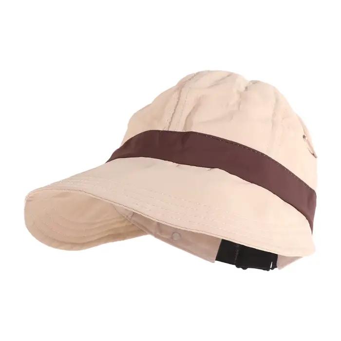 Chapeau de pêcheur décontracté à large bord, chapeau de soleil respirant de couleur unie pour l'exté