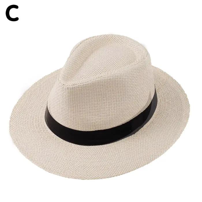 Chapeaux de soleil classiques d'été de grande taille 60cm pour hommes et femmes, Panama, chapeau de 