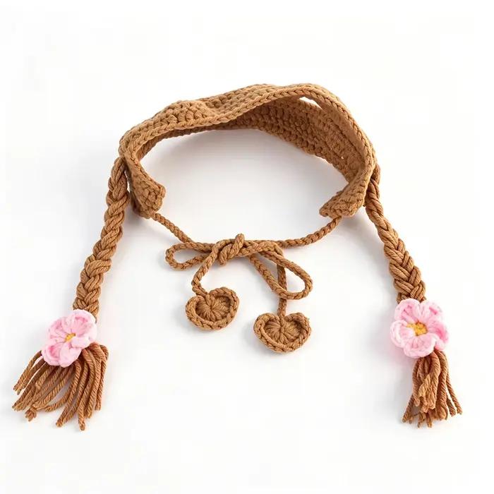 Chapeau pour chat fait main au crochet, chapeau tricoté mignon pour chat, accessoire de tête pour fê