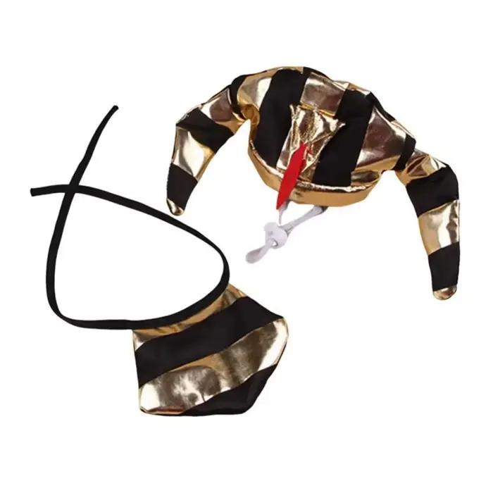 Chapeau de pharaon égyptien pour animal de compagnie, confortable et réglable, chapeau de pharaon do