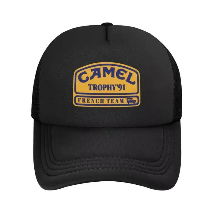 Casquette de baseball en maille imprimée Camel Trophy 91 pour hommes et femmes, casquette d'été anti