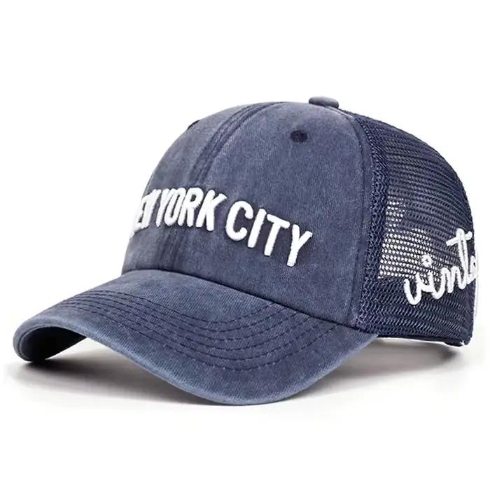 Nouvelle Casquette de Baseball Tendance 2026, Broderie New York City, en Maille Respirante, Protecti
