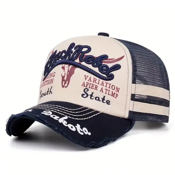 Nouvelle Casquette de Baseball 2026 avec Broderie Tête de Taureau, Casquette en Maille pour le Quoti