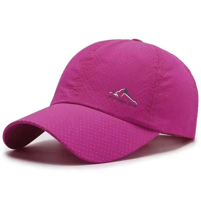 Casquette de baseball en maille ultra respirante à séchage rapide pour hommes et femmes, chapeau de 