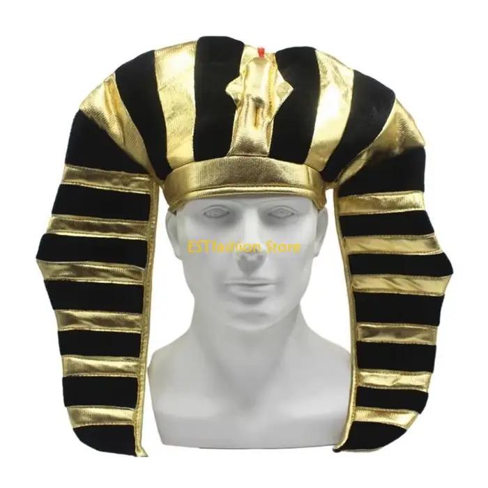 Y5GC – chapeau pharaon égyptien, couvre-chef égyptien, Costume roi doré, chapeau pâques, Halloween, 