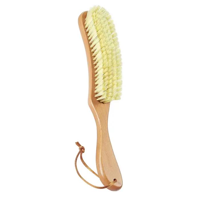 Brosse à chapeau en feutre, brosse en bois pour chapeau en jean, brosse en crin de cheval, utilisée 