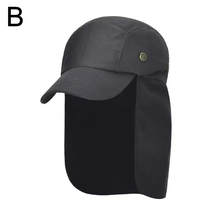 Chapeau de pêche en plein air, casquette de voyage de camping réglable, protection UV du cou, bord é