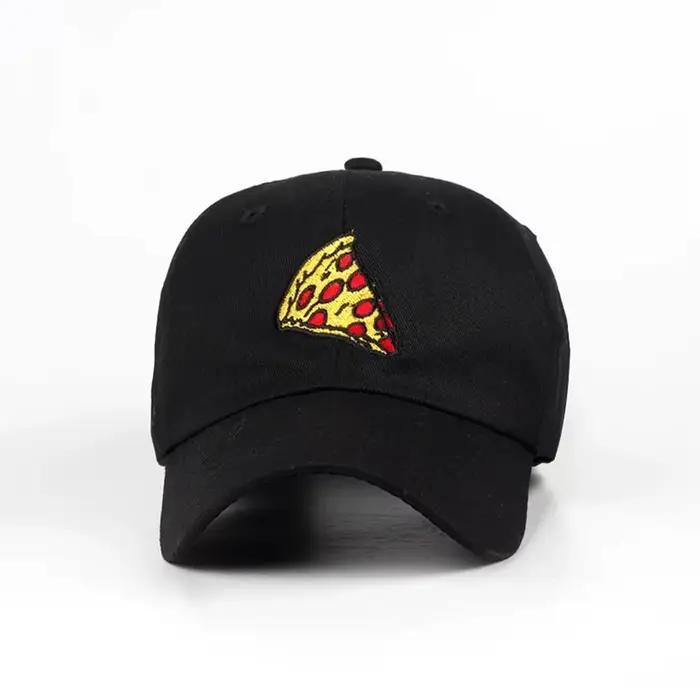 Nouvelle casquette de baseball brodée Pizza pour femmes, hommes, unisexe, taille réglable, style Dad