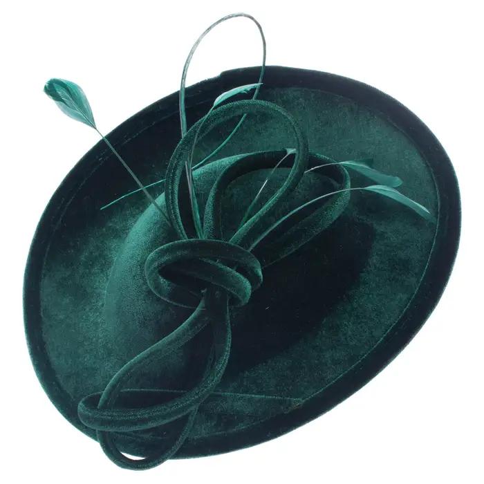 Lawliet-Chapeau en velours pour femme, Fascinateur d'église, pièce de sauna, boucle élégante, occasi