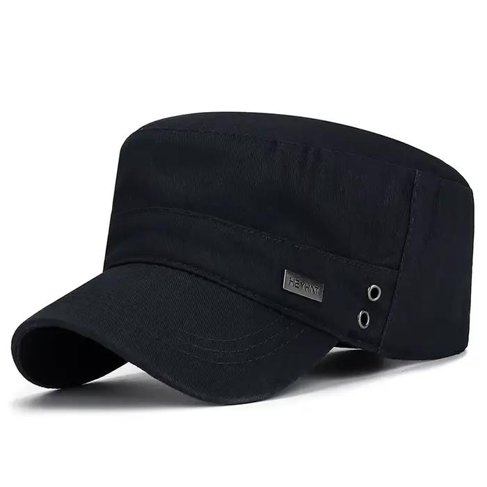 Casquette plate décontractée et simple, casquette de pêche unie, casquette de cadet, casquette pour 