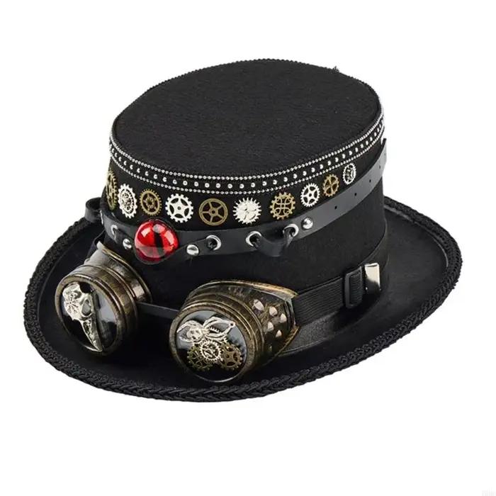 Chapeau foncé, casquette équipement avec œil du diable, accessoires Costume Cosplay sur le thème Y08