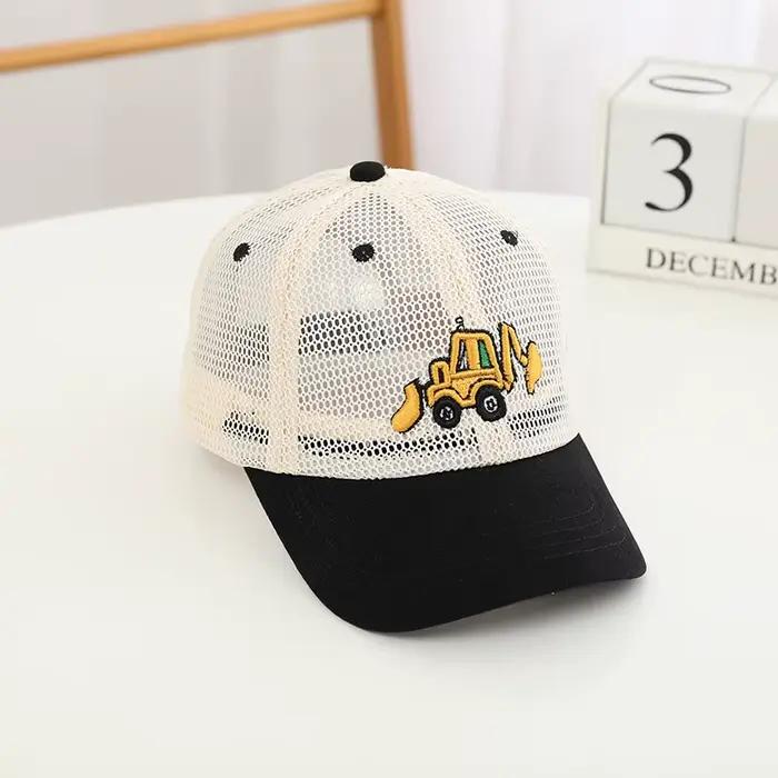 Chapeaux de baseball brodés pour garçons, chapeau en maille Hip Hop pour enfants, chapeau de soleil 