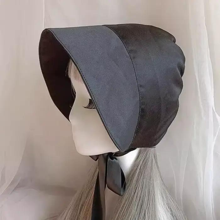 Chapeau haut de forme bleu vintage pour femme, style britannique, bonnet de nuit, accessoire de cosp