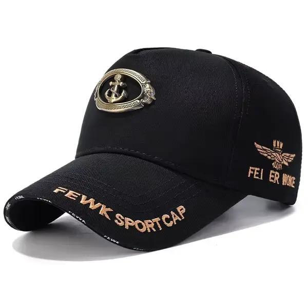 Casquettes de baseball originales pour hommes, en coton brodé, à calotte rigide, style Hip Hop, 모자 골