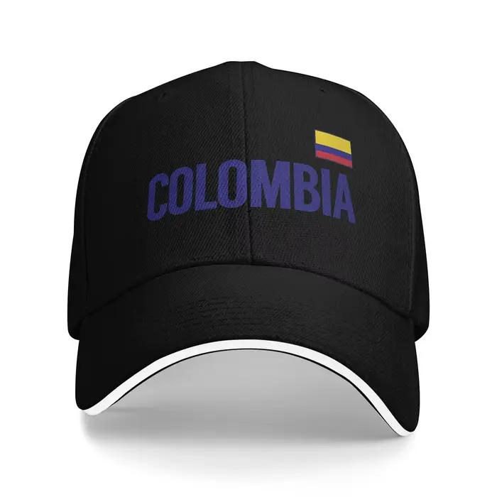 Casquettes de football avec drapeau de la Colombie pour hommes et femmes, casquette de baseball élég