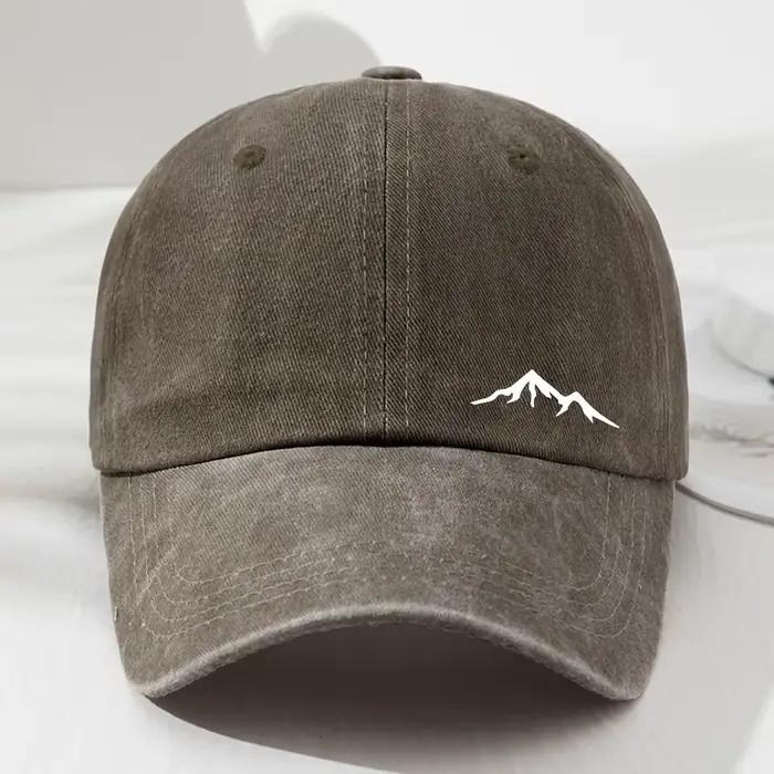 Casquettes de baseball imprimées montagne pour hommes et femmes, adaptées aux voyages en plein air, 