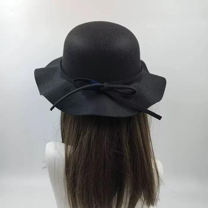 Chapeau Fedora pour femmes, ondulé, bouclé, anglais, rétro, polyvalent, chapeau de pêcheur, mode Hep
