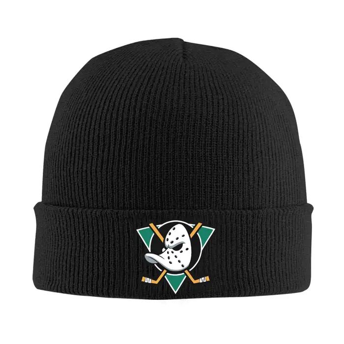 Mightys canards Bonnet chapeaux Bonnet chapeaux hommes femmes unisexe Vintage Kpop tricot chapeau au