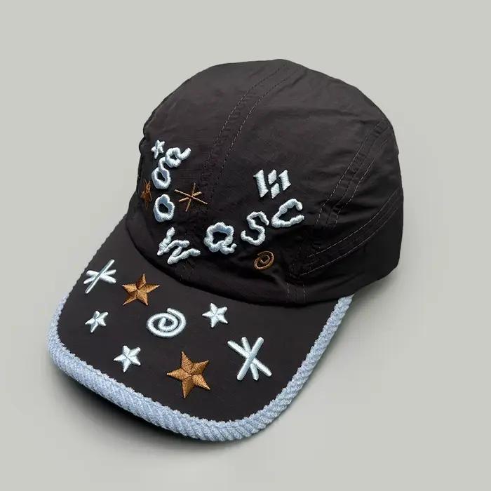 Nouvelles casquettes de baseball coréennes à séchage rapide avec broderie 3D de lettres étoiles, uni