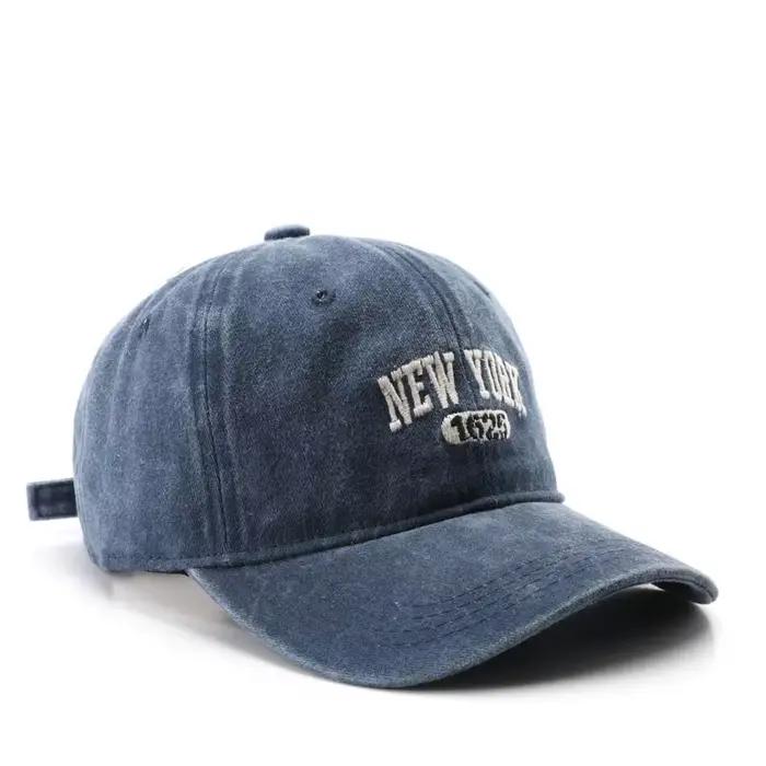 Rétro NEW YORK broderie Snapback chapeau pour hommes femmes Vintage lavé casquettes de Baseball prin