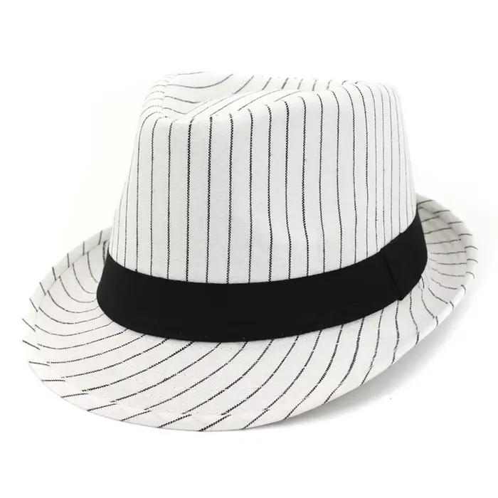 Chapeau Fedora à bord court pour hommes et femmes, casquette de jazz, chapeau de soleil britannique,