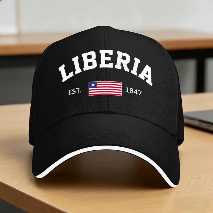 Casquette de baseball Liberia EST, casquette de camionneur anti-UV pour le sport en plein air, desig