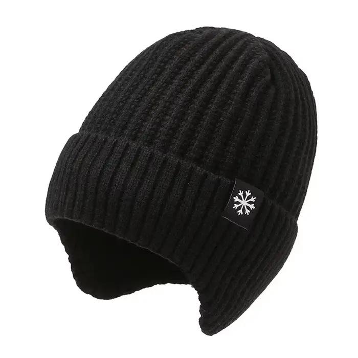 Chapeau pour hommes hiver chaud tricoté chapeau Protection des oreilles épaissi hiver automne/hiver 