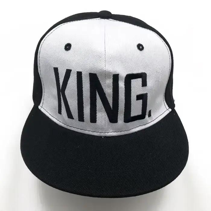 Casquette de baseball Snapback Hip Hop noire brodée QUEEN pour hommes et femmes