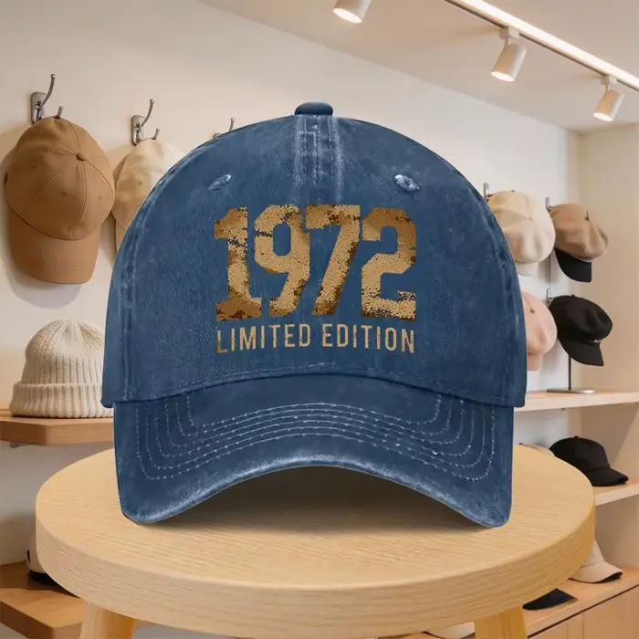 Casquette de baseball pour homme, numéro édition limitée 1972, chapeau décontracté et tendance, régl