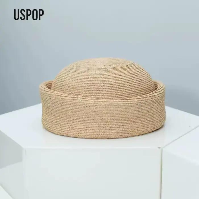 USPOP Chapeau d'été en paille pour femme